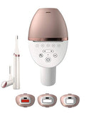 Bri956/50 Philips lumea Hair remover with 4 Attachments for Face, Body, Bikini and Underarms and 1 Precision Trimmer - Cordless and Corded Power - US adapter Plug - Free Worldwide shipping