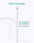 iPhone Charger, Anker Powerline Lightning Cable (3ft), MFi Certified for iPhone X / 8/8 Plus / 7/7 Plus / 6/6 Plus / 5S (White)