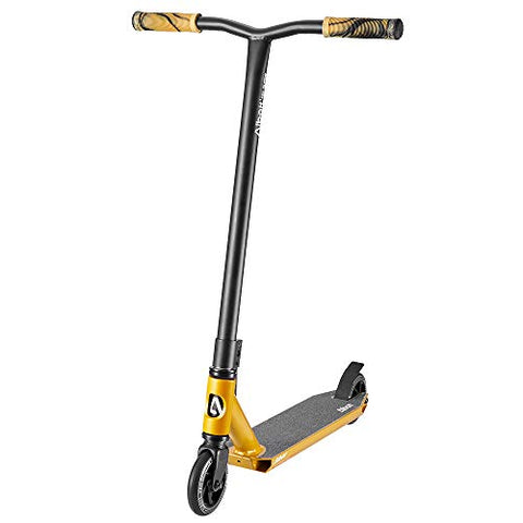 Albott Pro Scooters Trick Scooter - Freestyle 110mm Aluminium Core Wheels Stunt Scooters for Kids 8 Years and Up Entry Level Scooter for Beginner Boys Teens Adults(Gold)