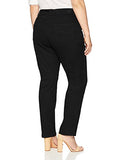 Lee Women's Plus Size Relaxed Fit Straight Leg Jean, Black Onyx, 16W Petite