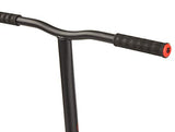 Mongoose Rise 100 Pro Youth and Adult Freestyle Kick Scooter, High Impact 110mm Wheels, Bike-Style Grips, Lightweight Alloy Deck, Black/Red