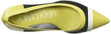 Calvin Klein Women's Gonzalez Pump, Lime/Black/White, 8 M US