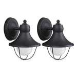 Lámpara negra de aluminio para exterior 2 pack, Canarm