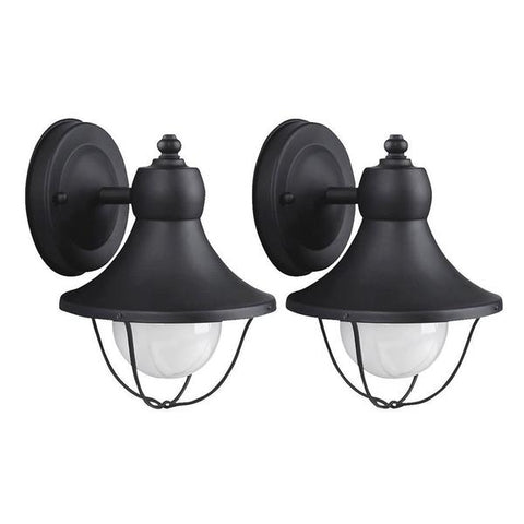 Lámpara negra de aluminio para exterior 2 pack, Canarm