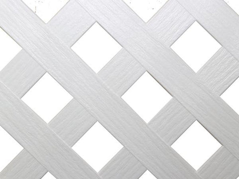 Planchas cuadradas de plástico regular blanco de 4x8', Dimensions plastic lattice