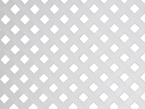 Planchas cuadradas de plástico para privacidad., Dimensions plastic lattice