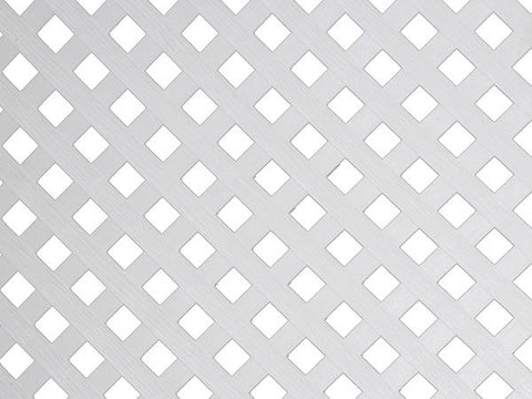 Planchas cuadradas de plástico para privacidad., Dimensions plastic lattice