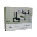 Tablilla de madera decorativa negra 3 piezas