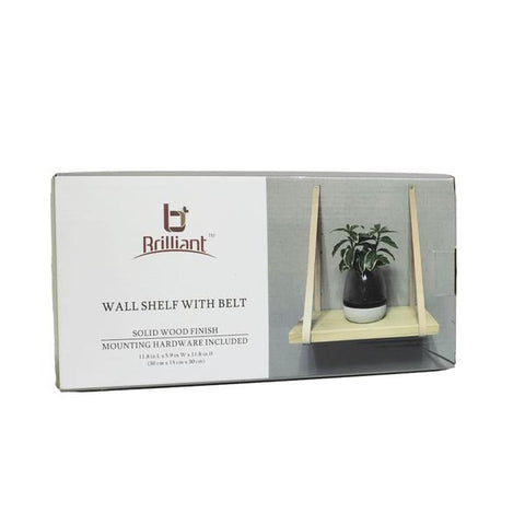 Tablillero de pared con cinturón acabado de madera