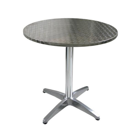 Mesa redonda de aluminio