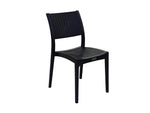 Silla plástica sin brazo estilo rattan