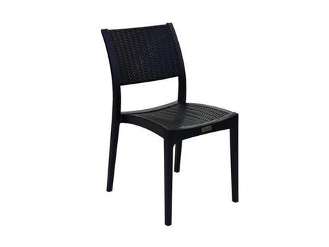 Silla plástica sin brazo estilo rattan