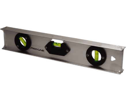 Nivel de aluminio proline de 12" con 3 gotas, Proline