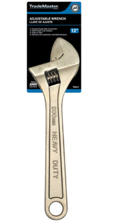 Llave de ajuste de 12 pulgadas marca trademaster, Trademaster