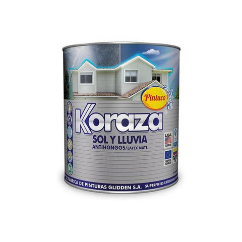Koraza sol, lluvia y antihongos base accent 1 galon, Pintuco