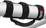 OxGord Roll Bar Grab Handle Grips Set for Jeep, UTV, ATV - Strap Fits 1 1/2 to 3 Inch Bars - Pack of 2, Black