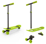 MORFBOARD Skate & Scoot Combo with Bonus Bag to Fit 2-in-1 Scooter & Skateboard Gear, 3-Position Adjustable Height and Extra Wide Skateboard Deck, for Boys or Girls 8 Years and Up, Supports 150 lbs