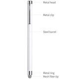 Stylus, ChaoQ 4 Pcs Mesh Fiber Tip Stylus Pens for Universal Touch Screens Devices, with 4 Extra Replaceable Mesh Fiber Tips and 4 Extra Rubber Tips