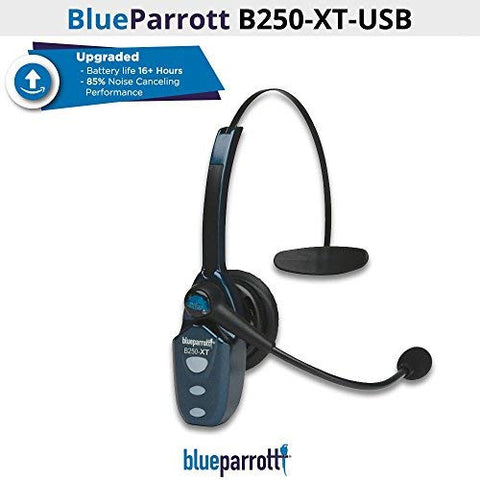 VXi BlueParrott 204123 B250-XT-USB 89% Noise Canceling Bluetooth Headset (Renewed)