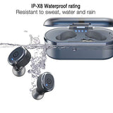 TOZO T10 Bluetooth 5.0 Wireless Earbuds with Wireless Charging Case IPX8 Waterproof TWS Stereo Headphones in Ear Built in Mic Headset Premium Sound with Deep Bass for Sport Blue