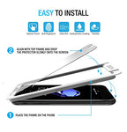 Purity Glass Screen Protector for iPhone 8 Plus / 7 Plus (3-Pack) [w/Installation Frame] Tempered Glass Screen Protector Compatible with Apple iPhone 8 Plus, iPhone 7 Plus [Case Friendly] (3 Pack)