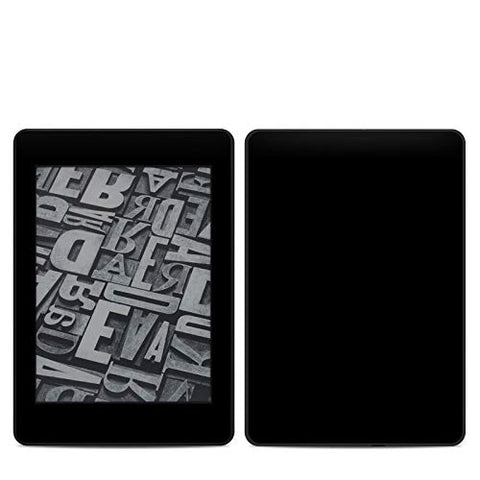 Solid State Black Amazon Kindle Paperwhite 2018 Full Vinyl Decal - No Goo Wrap, Easy to Apply Durable Pro