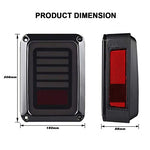 Wrangler JK LED Tail Lights Smoked for 07-17 Wrangler Reverse Light Turn Signal Lamp Running Lights