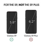amFilm Glass Screen Protector for Samsung Galaxy S9, 3D Curved Tempered Glass, Dot Matrix with Easy Installation Tray, Case Friendly (Black)