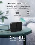 RAVPower FileHub, Travel Router AC750, Wireless SD Card Reader, Connect Portable SSD Hard Drive to iPhone iPad Tablet Smart Phone Laptop for Photo Backup, Data Transfer, Portable NAS, 6700mAh Battery