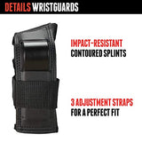 Triple Eight Saver Series Pad Set with Kneesavers, Elbowsavers and Wristsavers, Junior, Black
