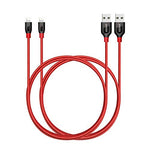 Anker [2-Pack] Powerline+ Lightning Cable (3ft) Durable and Fast Charging Cable [Aramid Fiber & Double Braided Nylon] for iPhone Xs/XS Max/XR/X / 8/8 Plus / 7/7 Plus/iPad and More (Red)