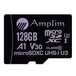 128GB Micro SD Card Plus Adapter Pack, Amplim 128 GB MicroSD SDXC Class 10 U3 A1 V30 Extreme Pro Speed 100MB/s UHS-I UHS-1 TF XC MicroSDXC Memory Card for Cell Phone, Nintendo, Galaxy, Fire, Gopro
