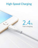 [Upgraded] Anker Powerline Lightning (6ft), Apple MFi Certified, High-Speed Durable Lightning Cable/Charger Cord, for iPhone Xs/XS Max/XR/X / 8/8 Plus / 7/7 Plus / 6/6 Plus / 5s (White)