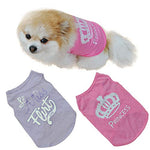 Howstar Pet Shirt, Soft Cotton Puppy Vest Dog Shirt Pet Clothes Summer Sweatshirt (M, Pink)