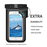 YOSH Waterproof Phone Pouch Waterproof Phone Case Cell Phone Dry Bag Underwater Phone Pouch Universal Waterproof Case Compatible with iPhone Xs X 8 7 6 6s Plus Galaxy S9 S8 S7 S6 Pixel 2 3 up to 6.0"