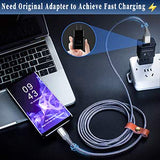 USB Type C Cable,Sweguard 3-Pack (3.3ft+6.6ft+10ft) USB A to USB-C Fast Charger Nylon Braided Cord for Samsung Galaxy S8 S9 S10 Plus Note 9 8,Google Pixel 2 3 XL,LG G7 V20 V30,Moto Z3 Z4 Z Z2(Grey)