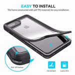 iPhone 7 Plus/8 Plus Waterproof Case, OTBBA Underwater Snowproof Dirtproof Shockproof IP68 Certified with Touch ID Full Sealed Cover Waterproof Case for iPhone 7 Plus/8 Plus-5.5in (Clear)