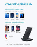 Anker Fast Wireless Charger, 10W Wireless Charging Stand, Qi-Certified, Compatible iPhone XR/Xs Max/XS/X/8/8 Plus, Fast-Charging Galaxy S10/S9/S9+/S8/S8+ and More, PowerWave Stand (No AC Adapter)