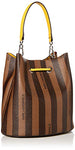 Karl Lagerfeld Paris Adele Bucket Bag, Brown/Khaki/Mango