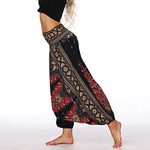 Lu's Chic Women's Harem Yoga Pants Palazzo Baggy Gaucho Beach Loose Parachute High Waist Pant Black One Size