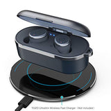 TOZO T10 Bluetooth 5.0 Wireless Earbuds with Wireless Charging Case IPX8 Waterproof TWS Stereo Headphones in Ear Built in Mic Headset Premium Sound with Deep Bass for Sport Blue