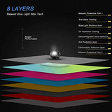 22" Anti Blue Light Anti Glare Screen Protector Fit Diagonal 22" Desktop Monitor 16:10 Widescreen, Reduce Glare Reflection and Eyes Strain, Help Sleep Better (18.66" W x 11.69" H)