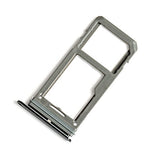 SIM Card Tray Holder Slot Replacement with Gasket for Samsung Galaxy S8 G950 and S8 Plus G955 (Black) with Sim Card Tray Open Eject Pin