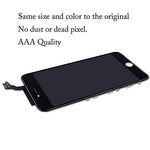QIANZEY666 for iPhone 6 Screen Replacement (Black), LCD Touch Screen Digitizer Display Frame Assembly Kit with Repair Tools + Glass Screen Protector, iPhone 6 4.7 Inch Only
