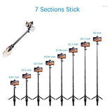 Wevon Selfie Stick Tripod, 40 inch Extendable Selfie Stick with Tripod, Phone Tripod with Wireless Remote Shutter Compatible with iPhone Xs Max Xr X 8 7 6 6s 5 Plus, Android, Samsung Galaxy and more