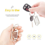 Teenitor Auto Grille Key Chain, Keychain Accessories Laser Cut 304 Stainless Steel, Key Chain Rings, Will Never Rust, Bend or Brake