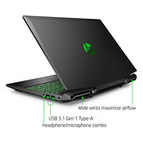 HP Pavilion Gaming 15-Inch Micro-EDGE Laptop, Intel Core i5-9300H Processor, NVIDIA GeForce GTX 1050 (3 GB), 8 GB SDRAM, 256 GB SSD, Windows 10 Home (15-dk0010nr, Shadow Black/Acid Green)