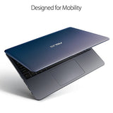 ASUS VivoBook L203MA Ultra-Thin Laptop, 11.6” HD, Intel Celeron N4000 Processor (up to 2.6 GHz), 4GB RAM, 64GB eMMC, USB-C, Windows 10 in S Mode, One Year of Microsoft Office 365, L203MA-DS04