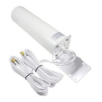 High Gain 10-12dBi Dual SMA Male 698-2700 MHz 3G/4G LTE Omni-Directional Outdoor Pole/Wall Mount Antenna for Mobile Cell Phone Cellular 4G LTE Router Modem Gateway