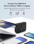 RAVPower FileHub, Travel Router AC750, Wireless SD Card Reader, Connect Portable SSD Hard Drive to iPhone iPad Tablet Smart Phone Laptop for Photo Backup, Data Transfer, Portable NAS, 6700mAh Battery